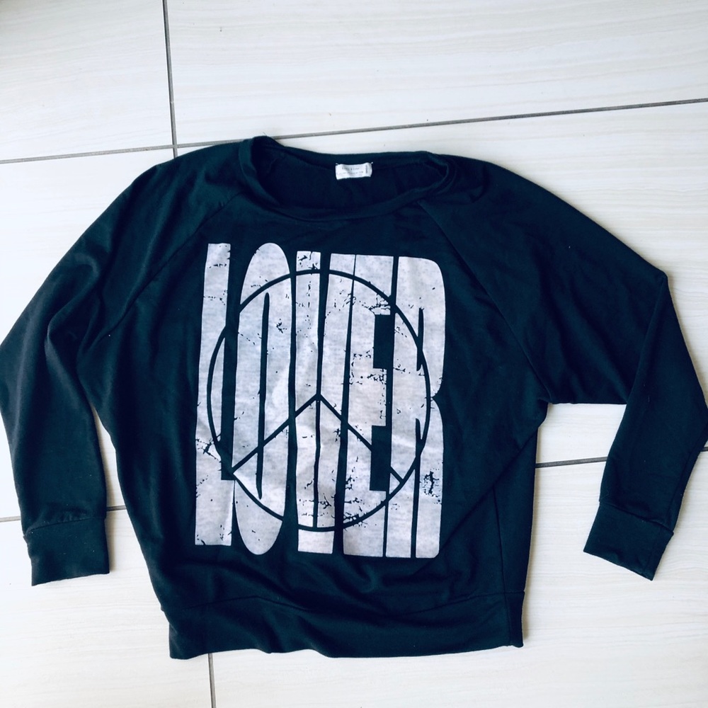 Black lover sweatshirt love/tree